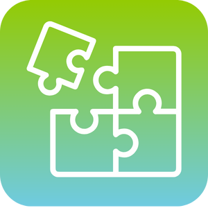 Puzzle icon symbolizing integration and collaboration