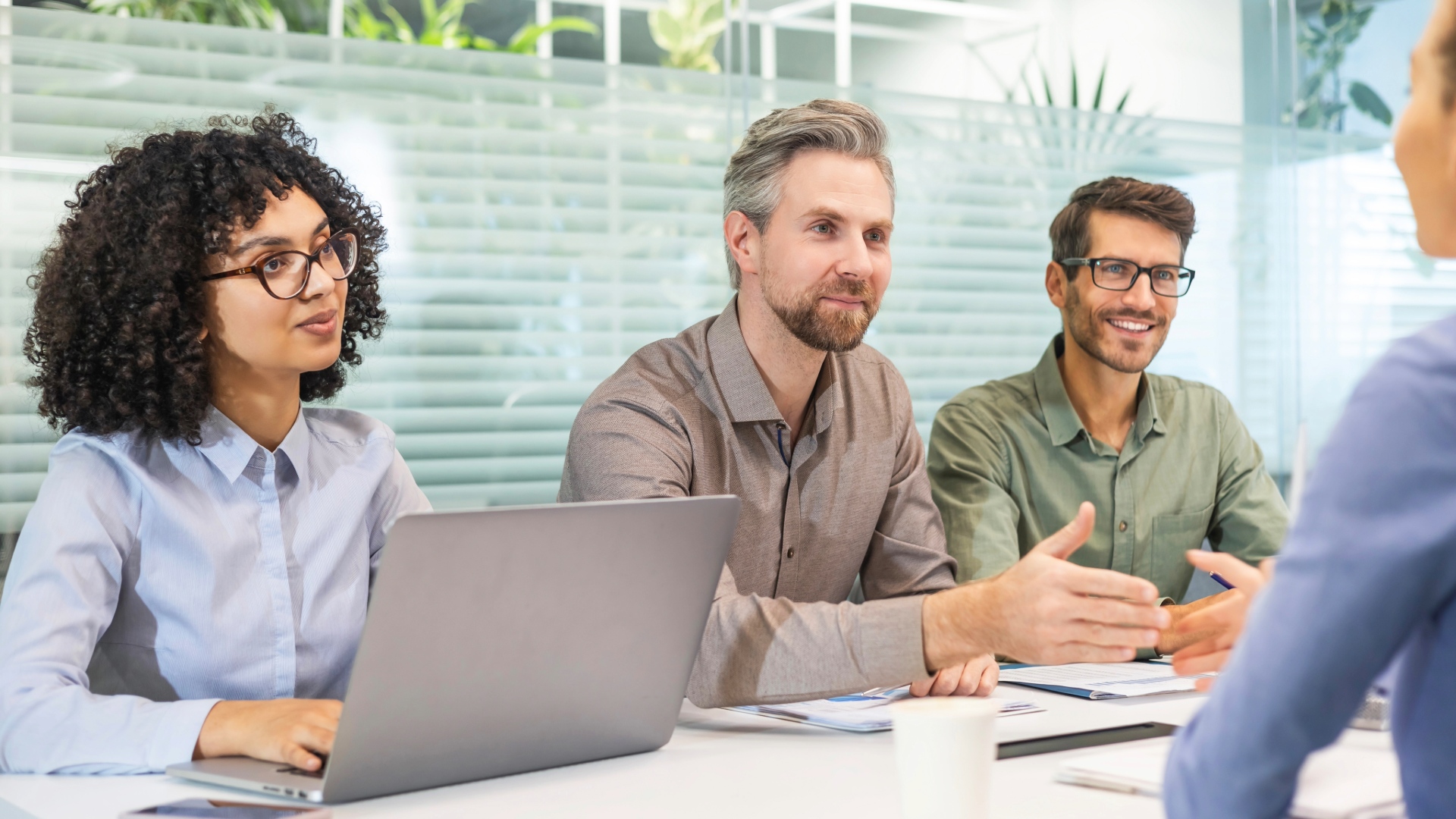 HR professionals meeting to discuss leadership and team strategy.